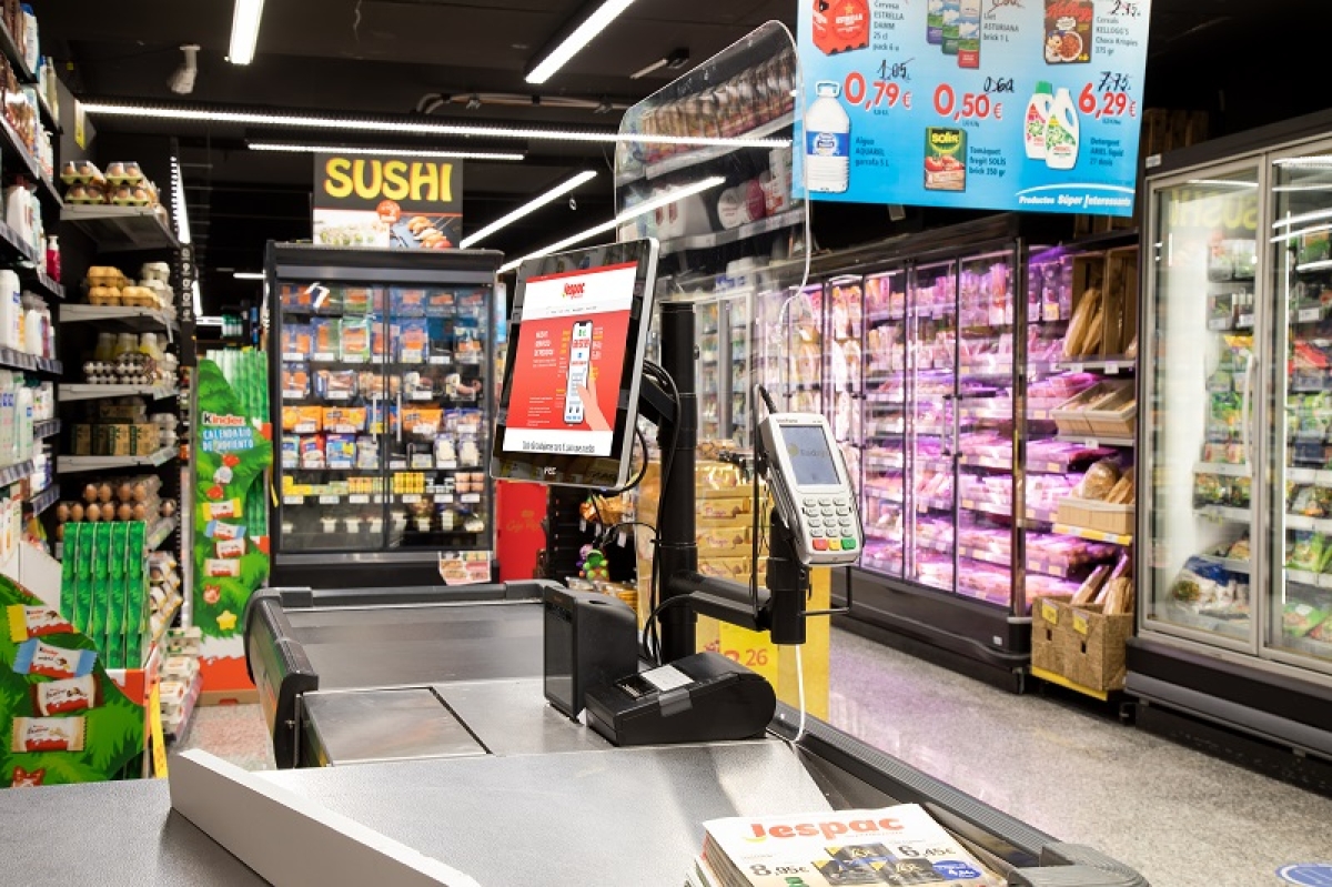 Jespac Supermarket POS Mounting Solution