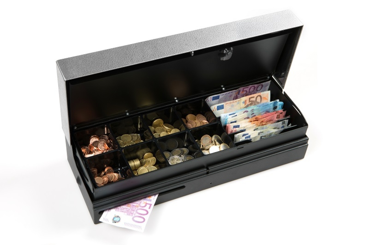 460 Flip Top Cash drawer. Metal insert