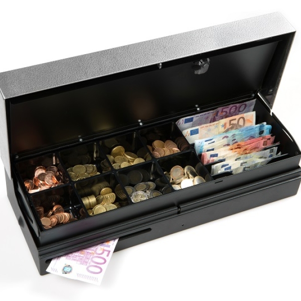 460 Flip Top Cash drawer. Metal insert